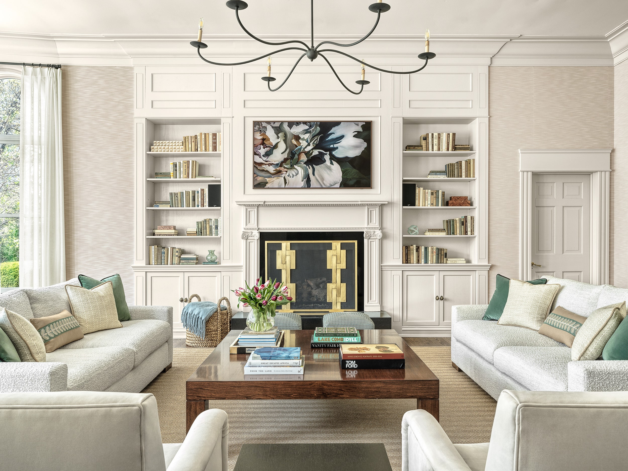 Living Room Flat on Fireplace - Town & Country, Missouri